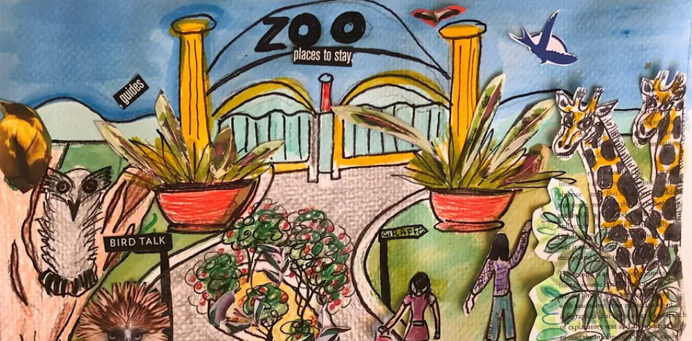 Image for Cut, Paste, Roar: A Zoo Collage Adventure (ages 5 - 8)
