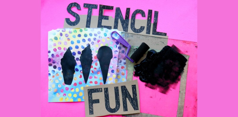 Image for Stencil Stories: Free School Holiday Printmaking Fun!